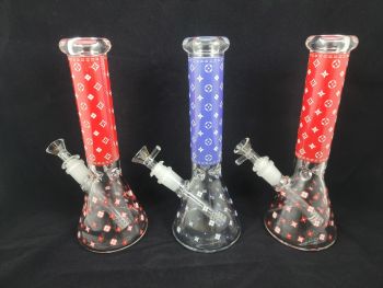 Straight Stem With Design Water Pipe 10 Inch