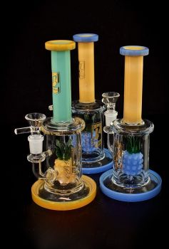 Colorful Pineapple With Perc Water Pipe 9 Inch