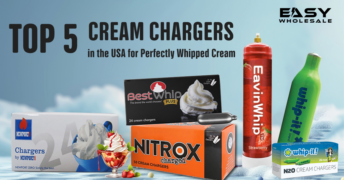 Top 5 Cream Chargers in the USA for Perfectly Whipped Cream